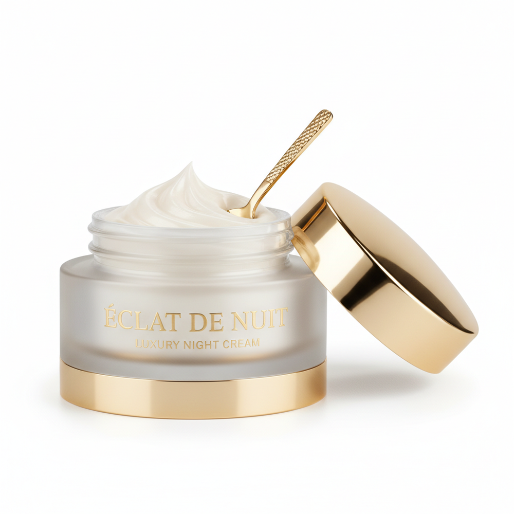 Cream jar opened