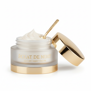 Cream jar opened